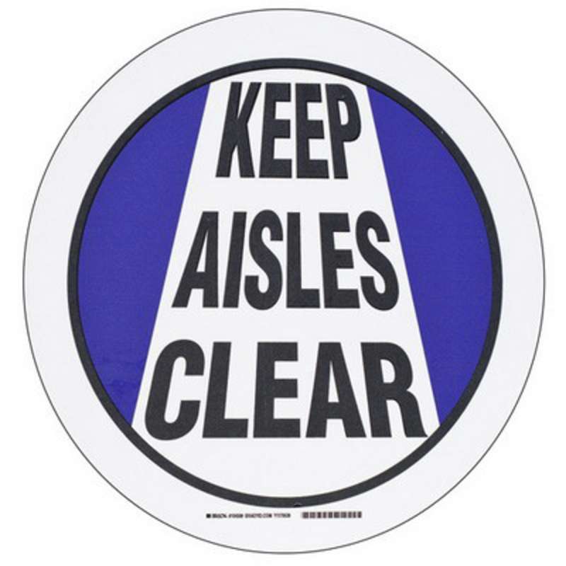 BRDY Floor Safey Sign B534, 17" Diam